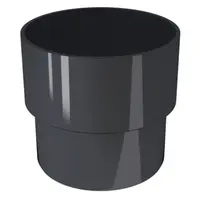Муфа PVC Devorex за водопроводни тръби  ф 80 мм, графит, Classic 120