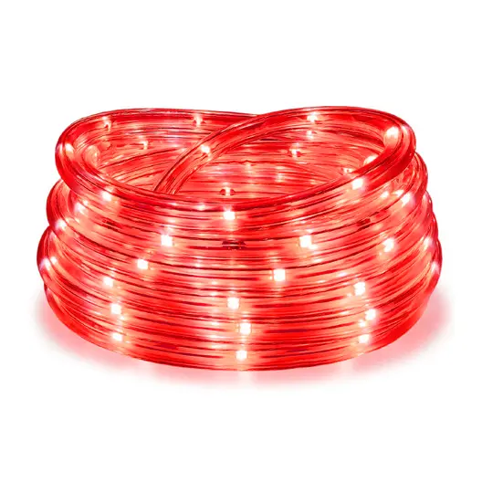 LED маркуч Horoz с червена светлина прозрачен 230 V