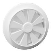 Решетка вентилационна Emko кръгла PVC с естествена тяга  ф 130 мм, бяла - product - 032 EMK 015