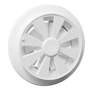 Решетка вентилационна Emko кръгла PVC с естествена тяга  ф 110 мм, бяла - product - 032 EMK1490