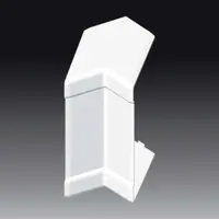 Вътрешен ъгъл за кабелен канал Kopos  110х70 мм, бял, PVC, 8455 HB