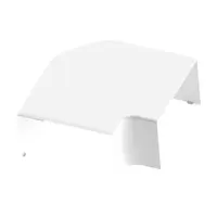 Равнинен ъгъл за кабелен канал Kopos  110x65 мм, бял, PVC, 8213_HB