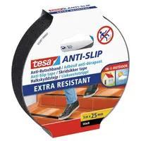 Противоплъзгаща лента Tesa за стълби  25 мм, 5 м, черна, Anti-Slip