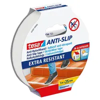 Противоплъзгаща лента Tesa за стълби  25 мм, 5 м, бял, Anti-Slip