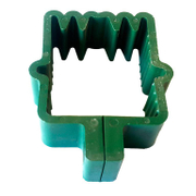 Клипс Geopol за монтаж на оградни платна  PVC, 50x50 мм, зелен - product - 032 GPO1748