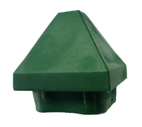 Капачка тапа за ограден кол  PVC, 50x50 мм, квадратна, зелена - product - 032 GPO1749