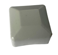 Капачка тапа за ограден кол  PVC, 50x50 мм, квадратна, сива - product - 032 GPO1815