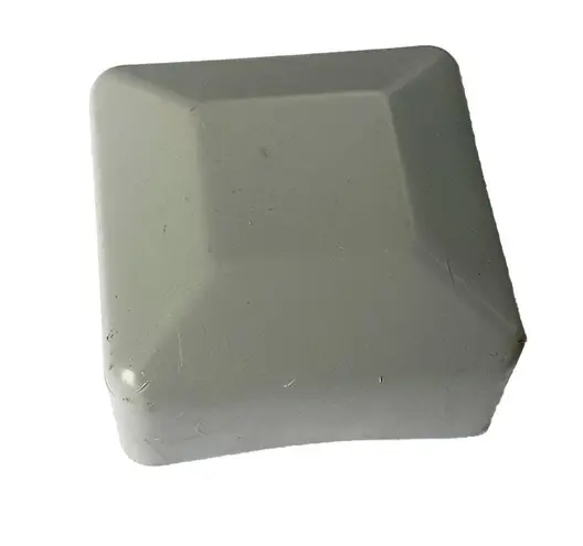 Капачка тапа за ограден кол  PVC, 50x50 мм, квадратна, сива