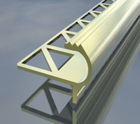 Лайстна за плочки алуминиева за стъпало  10 мм, 2.5 м, сребро - product - 032 HDT1228