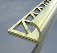 Лайстна за плочки заоблена алуминиева външен ъгъл  10 мм, 2.5 м, полирано сребро - product - 032 HDT1527