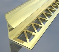 Лайстна за плочки алуминиева вътрешен ъгъл  10 мм, 2.5 м, бял порцелан - product - 032 HDT1687