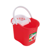 Кофа пластмасова Magic Clean овална с цедка за парцал  16 л, червена - product - 032 KVI 104