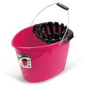 Кофа пластмасова Magic Clean овална с цедка за парцал  14 л, розова, Premium - product - 032 KVI2162