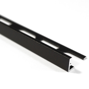 Лайстна за плочки Mapei права алуминиева външен ъгъл  12.5 мм, 2.7 м, черна №120, Profilpas Proangle ZV/12 - product - 032 MAP2210