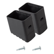 Тапа Krause за предни крака на стълба алуминиева 2 бр. 40x20 мм, черна - product - 032 MIP1867