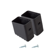 Тапа Krause за задни крака на стълба алуминиева 2 бр. 33x20 мм, черна - product - 032 MIP1875