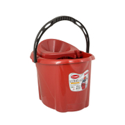 Кофа пластмасова овална с цедка за парцал  12 л, Различни цветове - product - 032 PLS1578