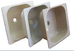 Мивка за външна чешма BG пластмасова с едно корито  400х400х160 мм - product - 032 SFP 031