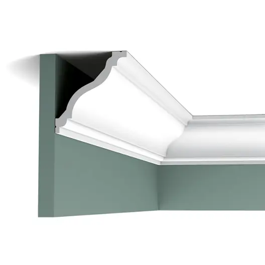 Корниз Orac Decor за таван EPS 111x122 мм, 2 м, бял, C333