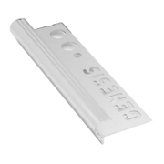 Лайстна за плочки Genesis алуминиева за стъпало  10 мм, 2.6 м, светло сребро, NAT - product - 032 URK 484