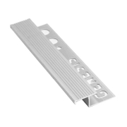 Лайстна за плочки Genesis алуминиева за стъпало  10 мм, 2.5 м, сребро мат, NLT - product - 032 URK1083