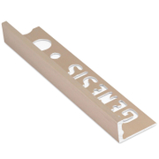 Лайстна за плочки Genesis права алуминиева външен ъгъл  8 мм, 2.5 м, драскана мед, ESA - product - 032 URK2019