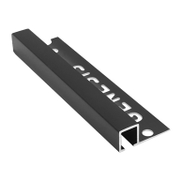 Лайстна за плочки Genesis квадратна алуминиева външен ъгъл  10 мм, 2.5 м, черна, TDP - product - 032 URK2116