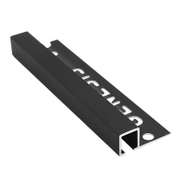 Лайстна за плочки Genesis квадратна алуминиева външен ъгъл  10 мм, 2.5 м, матово черна, TDP - product - 032 URK2117