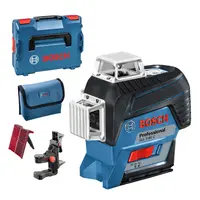 Линеен лазерен нивелир Bosch с 3 лъча  12 V, 30 м, 120 м, 0.2 мм/м, GLL 3-80 C
