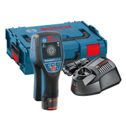 Детектор за откриване и локализиране на скрити обекти Bosch за метал, дърво, пластмаса и кабели  с 1 батерия и зарядно, 10.8 V, 2 Ah, D-tect 120 - product - 033 BSH 958