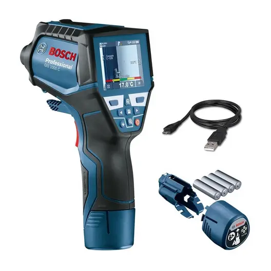 Дигитална термокамера Bosch  без батерия и зарядно, 12 V, от -40 до +1000 °C, GIS 1000 C