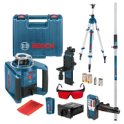 Ротационен лазерен нивелир Bosch с приемник и тринога  с 1 батерия и зарядно, 60 м, 300 м, 0.1 мм/м, GRL 300 HV - product - 033 BSH1388