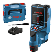 Детектор за откриване и локализиране на скрити обекти Bosch за метал, дърво, пластмаса и кабели  с 1 батерия и зарядно, 12 V, 2 Ah, D-tect 200 C - product - 033 BSH1506