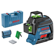 Линеен лазерен нивелир Bosch с 3 лъча  30 м, 120 м, 0.3 мм/м, GLL 3-80 G - product - 033 BSH1532