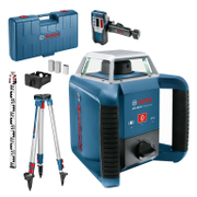 Ротационен лазерен нивелир Bosch с приемник и тринога  20 м, 400 м, 0.08 мм/м, GRL 400 H - product - 033 BSH1620