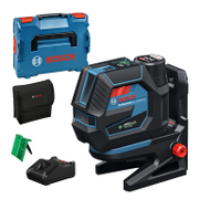 Комбиниран лазерен нивелир Bosch с 2 линии и 2 точки  с 1 батерия и зарядно, 12 V, 2 Ah, 25 м, 50 м, 0.3 мм/м, GCL 12V-50-22 CG - product - 033 BSH1804
