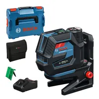 Комбиниран лазерен нивелир Bosch с 2 линии и 2 точки  с 1 батерия и зарядно, 12 V, 2 Ah, 25 м, 50 м, 0.3 мм/м, GCL 12V-50-22 CG