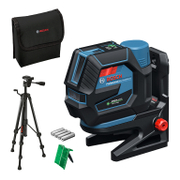 Комбиниран лазерен нивелир с тринога Bosch с 2 линии и 2 точки  без батерия и зарядно, 12 V, 25 м, 50 м, 0.3 мм/м, GCL 12V-50-22 CG - product - 033 BSH1805