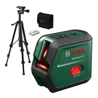 Линеен лазерен нивелир Bosch с 2 лъча с тринога  12 м, 0.5 мм/м, UniversalLevel 2