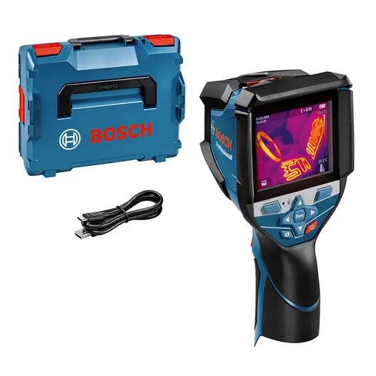 Дигитална термокамера Bosch  без батерия и зарядно, 12 V, от -20 до +600 °C, GTC 600 C
