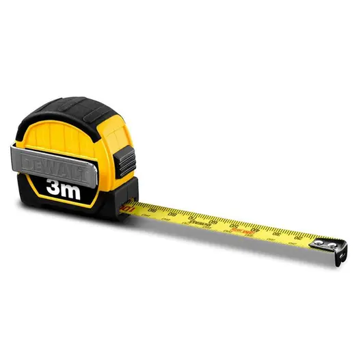 Противоударна пластмасова ролетка DeWALT с магнит  3 м, DWHT36098