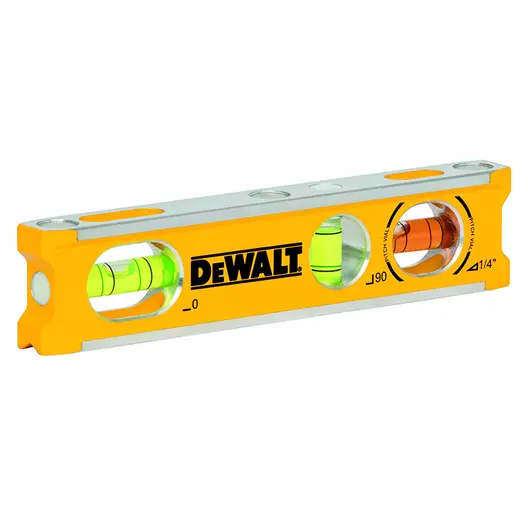 Нивелир алуминиев отливка DeWALT с магнитна основа  165 мм, 0.5 мм/м, DWHT42525