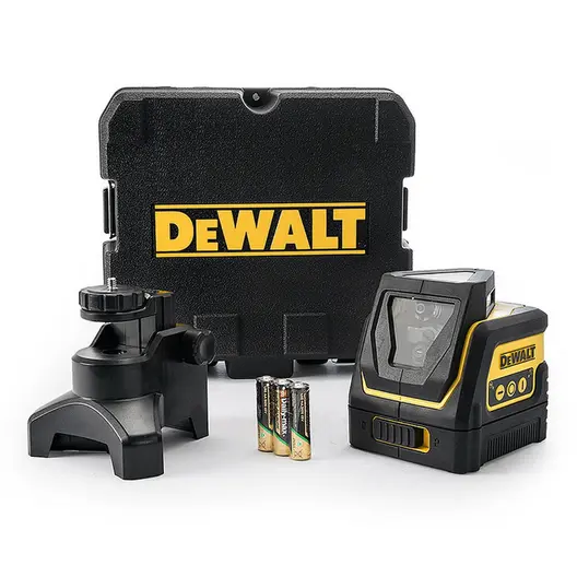 Линеен лазерен нивелир DeWALT с 2 лъча  30 м, 50 м, 0.4 мм/м, DW0811
