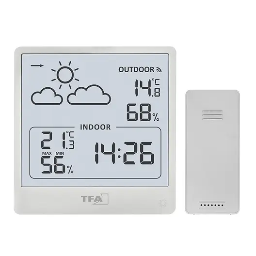 Метеорологична станция TFA  90x50x92 мм, от -40 до +70 °C, Cleo