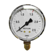 Радиален манометър за ацетилен GCE  ф 63 мм, 0-1.5 bar - product - 033 KAM 184