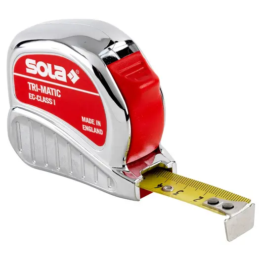 Ролетка с хромиран корпус Sola  3 м, Tri-Matic TM 3