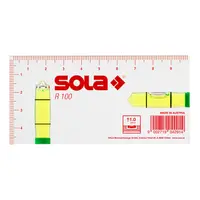 Нивелир мини Sola пластмасов  100 мм, 1 мм/м, R 100