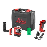 Линеен лазерен нивелир Leica с 3 лъча  батерия и зарядно, 35 м, 70 м, 0.3 мм/м, Lino L6G