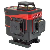 Линеен лазерен нивелир FUTECH 4D  зелен лъч, 2×150 м с приемник, 0.2 мм/м, Multicross 4D Compact Green