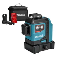 Линеен лазерен нивелир Makita с 3 лъча  без батерия и зарядно, 12 V, 25 м, 70 м, 0.2 мм/м, SK700D